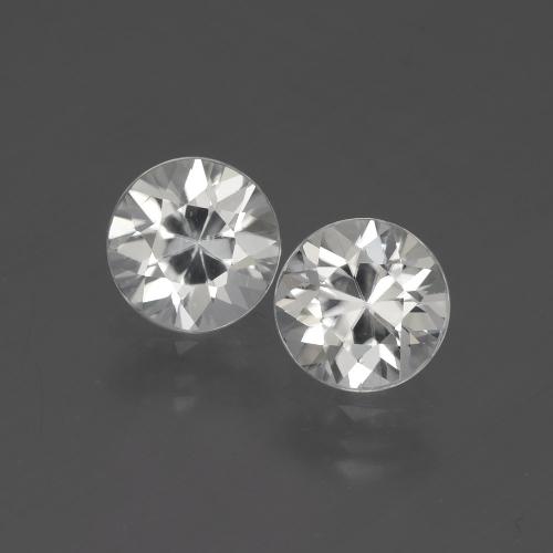 3,68 ct natürliche weißer Zirkon-Edelsteine, Rundschliff, VVS-VS