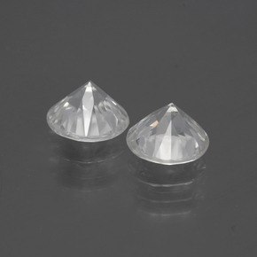 3,68 ct natürliche weißer Zirkon-Edelsteine, Rundschliff, VVS-VS