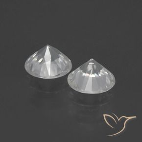 2.92 ct natürliche Warmweiß Zirkon-Edelsteine, Runden, VVS-VS