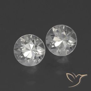 3.54 ct natürliche Warmweiß Zirkon-Edelsteine, Runden, VS