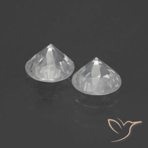 2.99 ct natürliche Warmweiß Zirkon-Edelsteine, Runden, VVS-VS