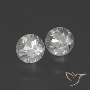2.66 ct natürliche Warmweiß Zirkon-Edelsteine, Runden, VS