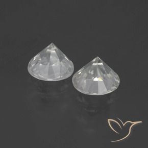 2.66 ct natürliche Warmweiß Zirkon-Edelsteine, Runden, VS