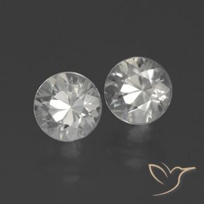 3.50 ct natürliche Warmweiß Zirkon-Edelsteine, Runden, VVS
