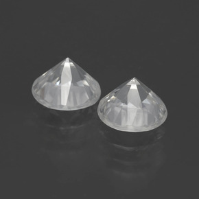 3.34 ct natürliche Warmweiß Zirkon-Edelsteine, Rund Schliff, VVS