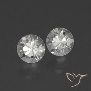 2.43 ct natürliche Warmweiß Zirkon-Edelsteine, Runden, VS