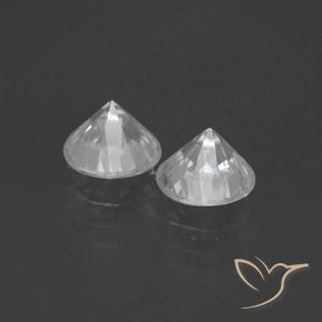 2.43 ct natürliche Warmweiß Zirkon-Edelsteine, Runden, VS