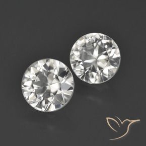 3.99 ct natürliche Warmweiß Zirkon-Edelsteine, Runden, VVS-VS