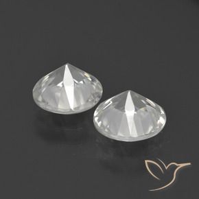 4.08 ct natürliche Klares Weiß Zirkon-Edelsteine, Runden, VVS-VS