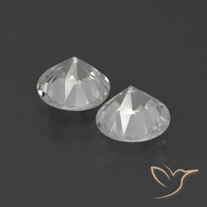 4.32 ct natürliche Warmweiß Zirkon-Edelsteine, Runden, VVS-VS