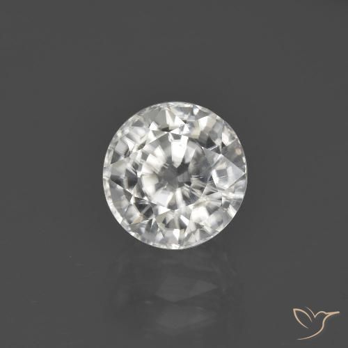 3.22ct Natürlicher Warmweiß Zirkon, Runden, VS-SI
