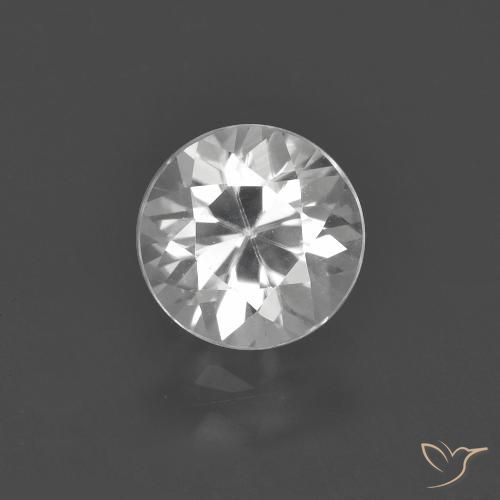 1.56ct Natürlicher Weiß Zirkon, Runden, VVS-VS