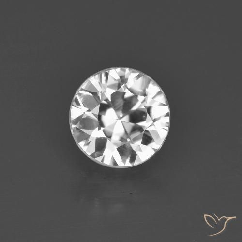 1.45ct Natürlicher Klares Weiß Zirkon, Runden, VVS-VS