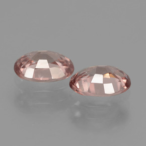  ct natürliche rosafarbener Zirkon-Edelsteine, Oval Schliff, VS