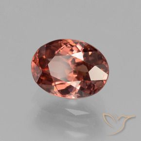 9,17 ctw natürlicher dunkelrot Zirkon, Oval, VVS-VS