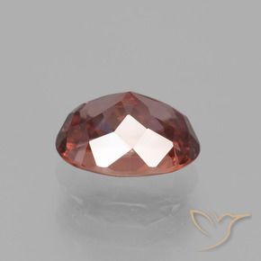 9,17 ctw natürlicher dunkelrot Zirkon, Oval, VVS-VS