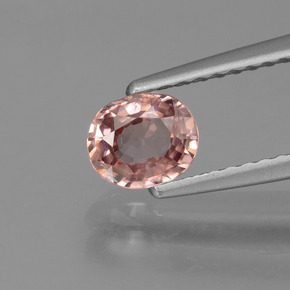 9,17 ctw natürlicher rose-rosa Zirkon, Oval Schliff, VS