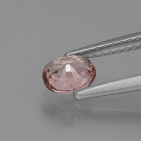 9,17 ctw natürlicher rose-rosa Zirkon, Oval Schliff, VS