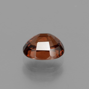 1,26 ctw natürlicher orangefarbener Zirkon, Oval Schliff, VS