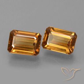 2.98 ct natürliche Mittelorange Zirkon-Edelsteine, Oktagonschliff, VVS-VS
