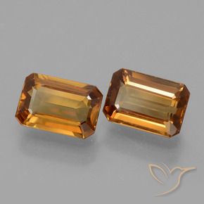 2.68 ct natürliche Mittelorange Zirkon-Edelsteine, Oktagonschliff, VVS-VS