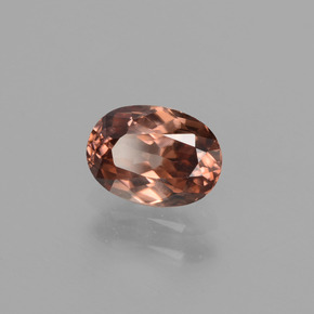 9,17 ctw natürlicher rose-rosa Zirkon, Oval Schliff, VVS