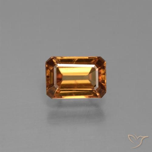 1.61ct Natürlicher Erde Orange Zirkon, Smaragdschliff, VS