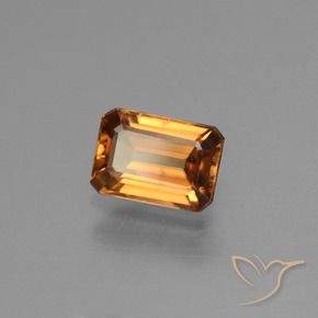 9,17 ctw natürlicher Erde Orange Zirkon, Oktagonschliff, VS