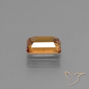 9,17 ctw natürlicher Erde Orange Zirkon, Oktagonschliff, VS