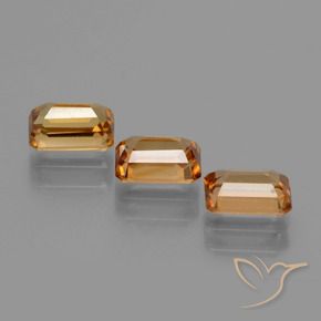 3.04 ct natürliche Erde Orange Zirkon-Edelsteine, Oktagonschliff, VS