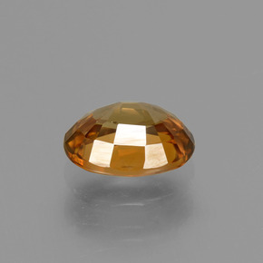 2,09 ctw natürlicher orangefarbener Zirkon, Oval Schliff, VVS
