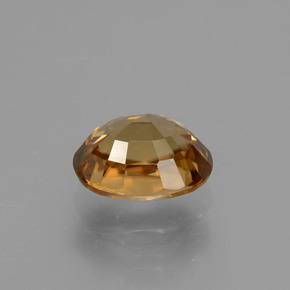 9,17 ctw natürlicher gold-orange Zirkon, Oval Schliff, VVS