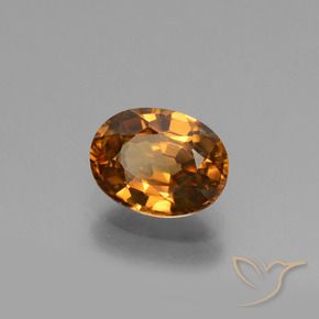 9,17 ctw natürlicher Mittelorange Zirkon, Oval, VVS-VS