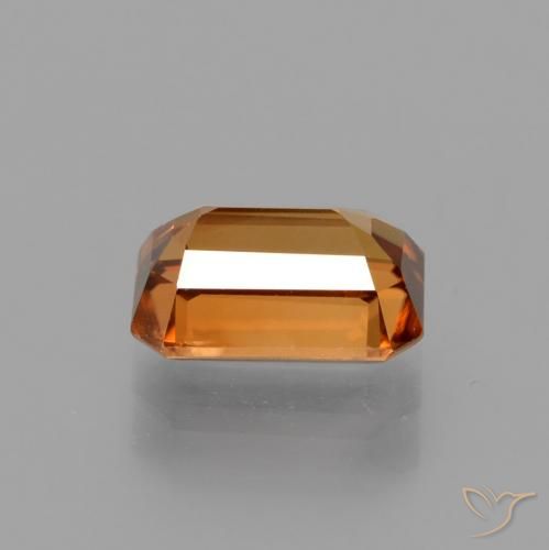 9,17 ctw natürlicher Mittelorange Zirkon, Oktagonschliff, VS