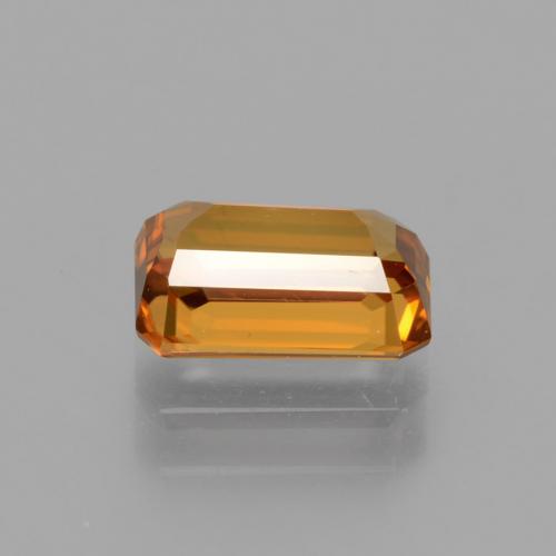 1,51 ctw natürlicher orangefarbener Zirkon, Smaragdschliff, VVS