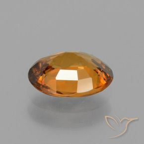 9,17 ctw natürlicher Erde Orange Zirkon, Oval, VVS