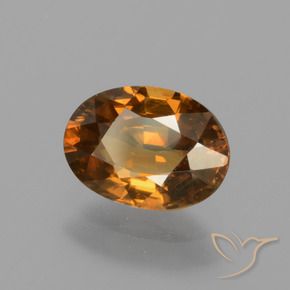9,17 ctw natürlicher Erde Orange Zirkon, Oval, VS