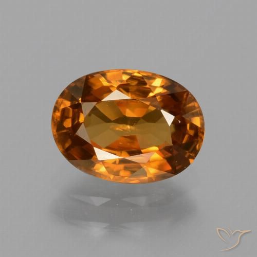 1.86ct Natürlicher Erde Orange Zirkon, Oval, VS, Photo A