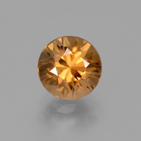 1,99 ctw natürlicher orangefarbener Zirkon, Rundschliff, VVS-VS