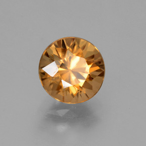 1,99 ctw natürlicher orangefarbener Zirkon, Rundschliff, VVS-VS