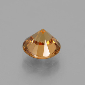 1,99 ctw natürlicher orangefarbener Zirkon, Rundschliff, VVS-VS