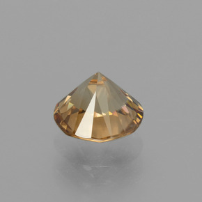 9,17 ctw natürlicher Gold-Orange Zirkon, Rund Schliff, VS