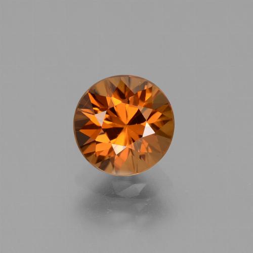 2,09 ctw natürlicher orangefarbener Zirkon, Rundschliff, VVS-VS
