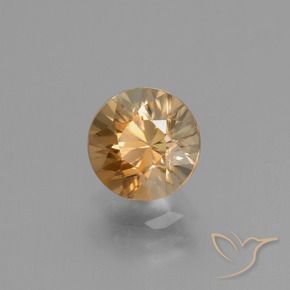 9,17 ctw natürlicher Gold-Orange Zirkon, Runden, VVS-VS