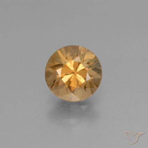 1.84ct Natürlicher Gold-Orange Zirkon, Runden, VVS-VS