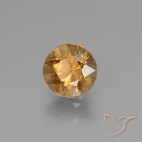 9,17 ctw natürlicher Gold-Orange Zirkon, Runden, VVS-VS