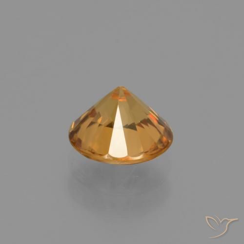 9,17 ctw natürlicher gold-braun Zirkon, Runden, VVS-VS