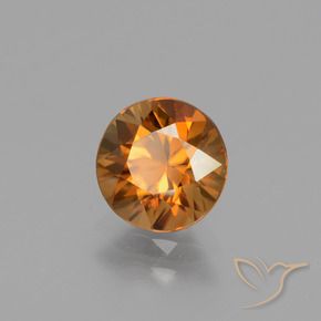 9,17 ctw natürlicher orange-braun Zirkon, Runden, VVS-VS