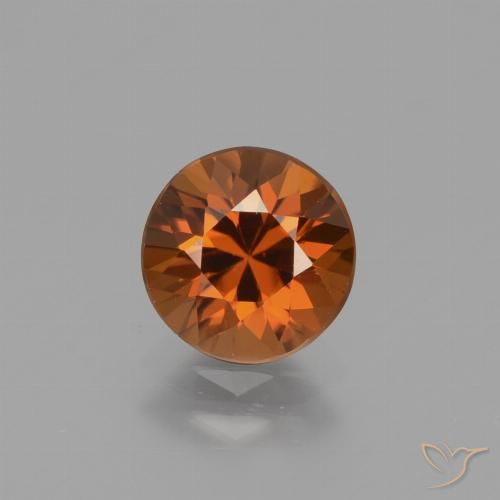 1.67ct Natürlicher Amber Orange Zirkon, Runden, VVS-VS