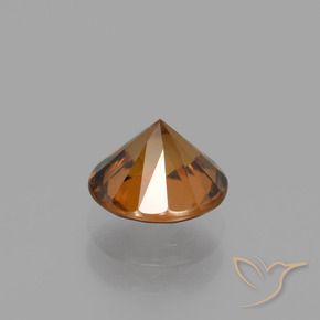 9,17 ctw natürlicher Amber Orange Zirkon, Runden, VVS-VS